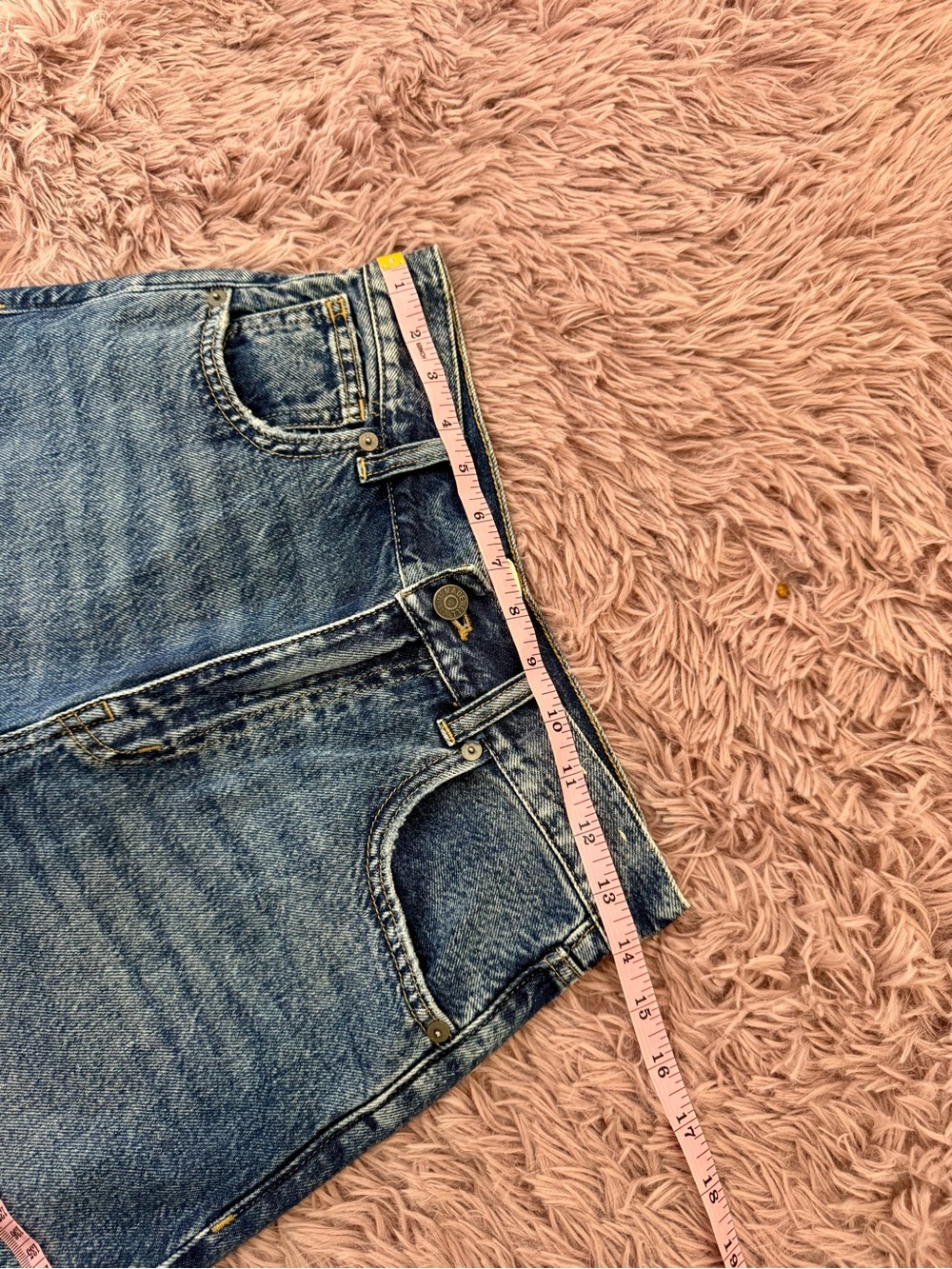 Madewell High-Rise Wide-Leg Jeans in Medium Blue Wash Size 25 - Picture 5 of 12